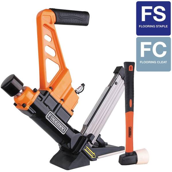 Freeman Reconditioned 3-In-1 Flooring Air Nailer and Stapler with Fiberglass Mallet Class C-DISCONTINUED