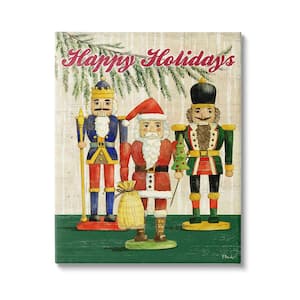 Happy Holidays Nutcrackers byPaul Brent 1-Piece Unframed Graphic Print People Poster Art Print 40 in. x 30 in.