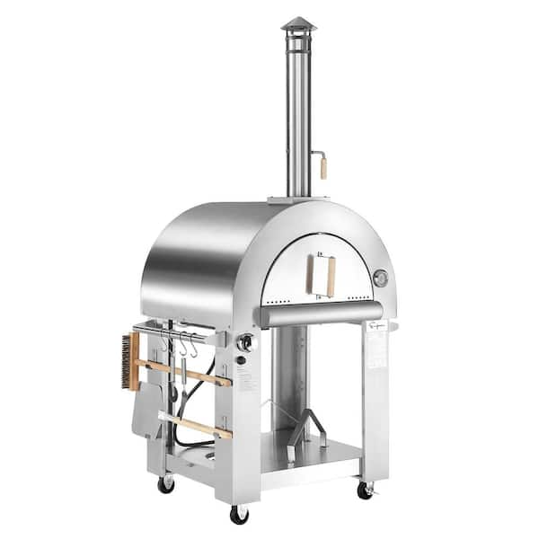 Empava Propane Tank Burning Outdoor Pizza Oven with Accessories in Stainless Steel