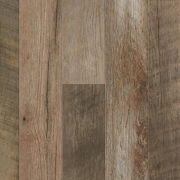 Wilsonart 8 in. x 10 in. Laminate Sheet Sample in Revived Oak Planked with Virtual Design SoftGrain Finish