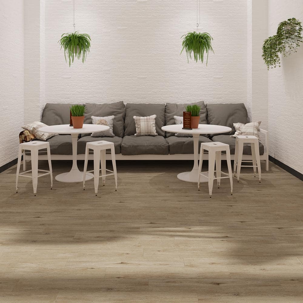 Straw Matte 6" x 36" Glue Down Luxury Vinyl Plank Flooring