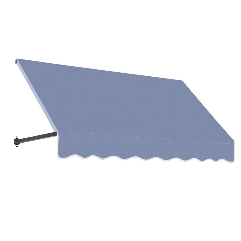 5.38 ft. Dallas Retro Acrylic Fabric Fixed Awning (64.5 in. W x 24 in. H x 48 in. D) in Dusty Blue price history on PriceWatchPro