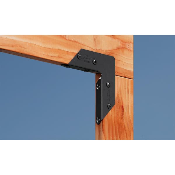 Simpson Strong-Tie Outdoor Accents ZMAX, Black Powder-Coated Rigid 