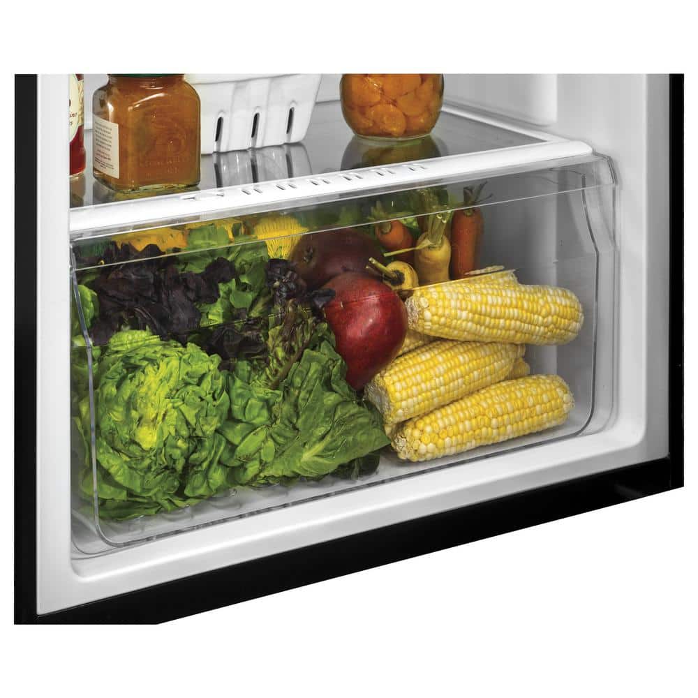 24" Black Energy Star Top Freezer Refrigerator