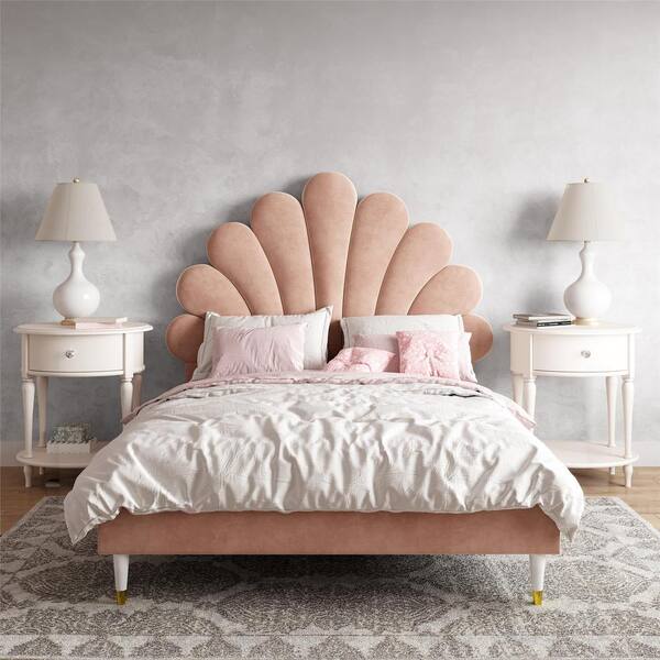 Little Seeds Monarch Hill Pink Upholstered Poppy Full Size Bed Frame 4468729ls The Home Depot Little Seeds Monarch Hill Pink, Pink Upholstered Bed Frame