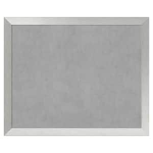 Brushed Sterling Silver 44 in. x 36 in. Framed Magnetic Board