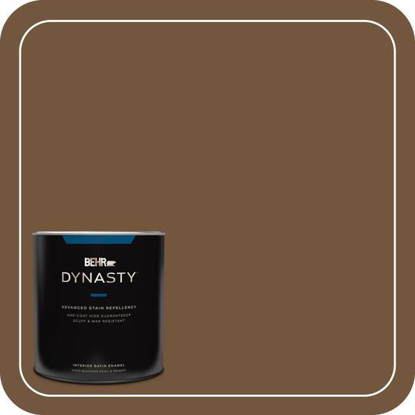 BEHR DYNASTY 1 qt. #MQ2-09 Clockworks One-Coat Hide Satin Enamel Interior Stain-Blocking Paint & Primer