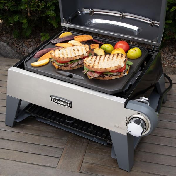 Cuisinart 3-In-1 Propane Tank Griddle and Grill Outdoor Pizza Oven 