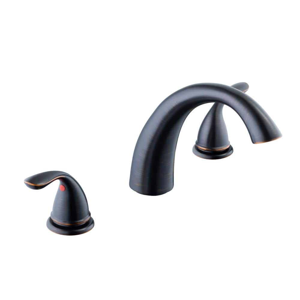 Glacier Bay Builders 2Handle DeckMount Roman Tub Faucet in Bronze