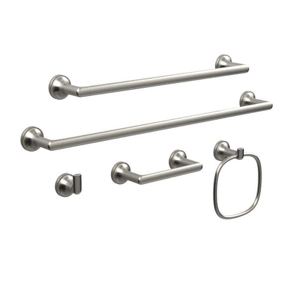 Glacier Bay Lynstone Wall Mounted Towel Ring in Brushed Nickel