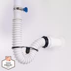 1.25 in. Rubber Threaded P-Trap Bathroom Single Sink Drain Kit