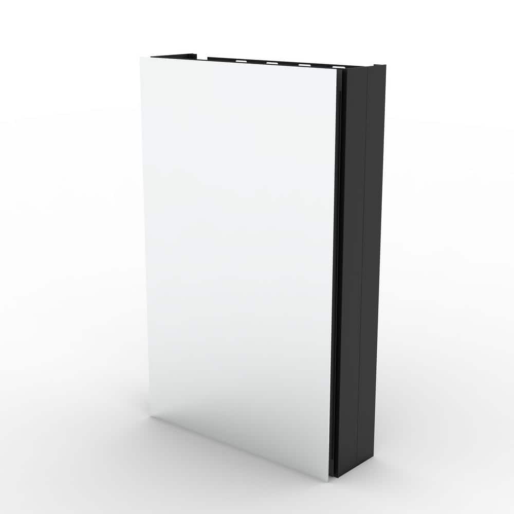 15 in. W x 24 in. H Rectangular Aluminum Medicine Cabinet with Mirror