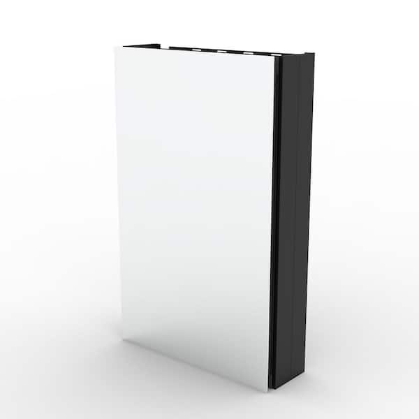 Unbranded 15 in. W x 24 in. H Rectangular Aluminum Medicine Cabinet with Mirror