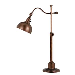 28 in. Rust Metal Table Lamp