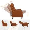 Diagram showing reclining functions of the chair.