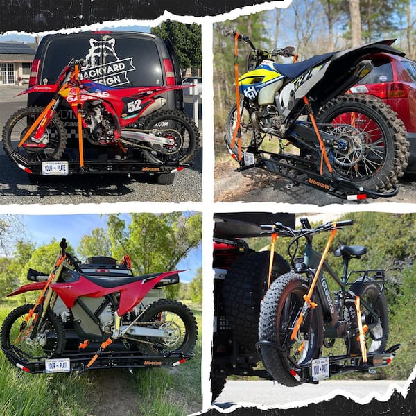 Mockins 510 lbs. Capacity Dirt Bike Hitch Hauler - Ramp Free