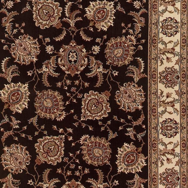 8 ft. x 10 ft. Gray, White, Black Tribal Washable Area Rug