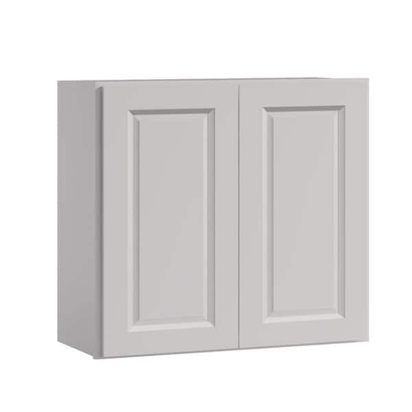 21 in W x 12 in D x 30 in H in Traditional White Plywood Ready to Assemble Kitchen Wall Cabinet with Doors and Shelves
