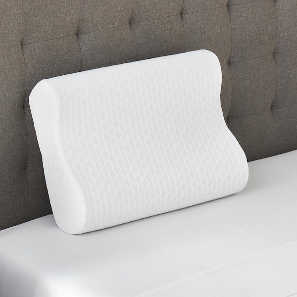BODIPEDIC Gel Support Contour Memory Foam Standard Bed Pillow 75851 ...