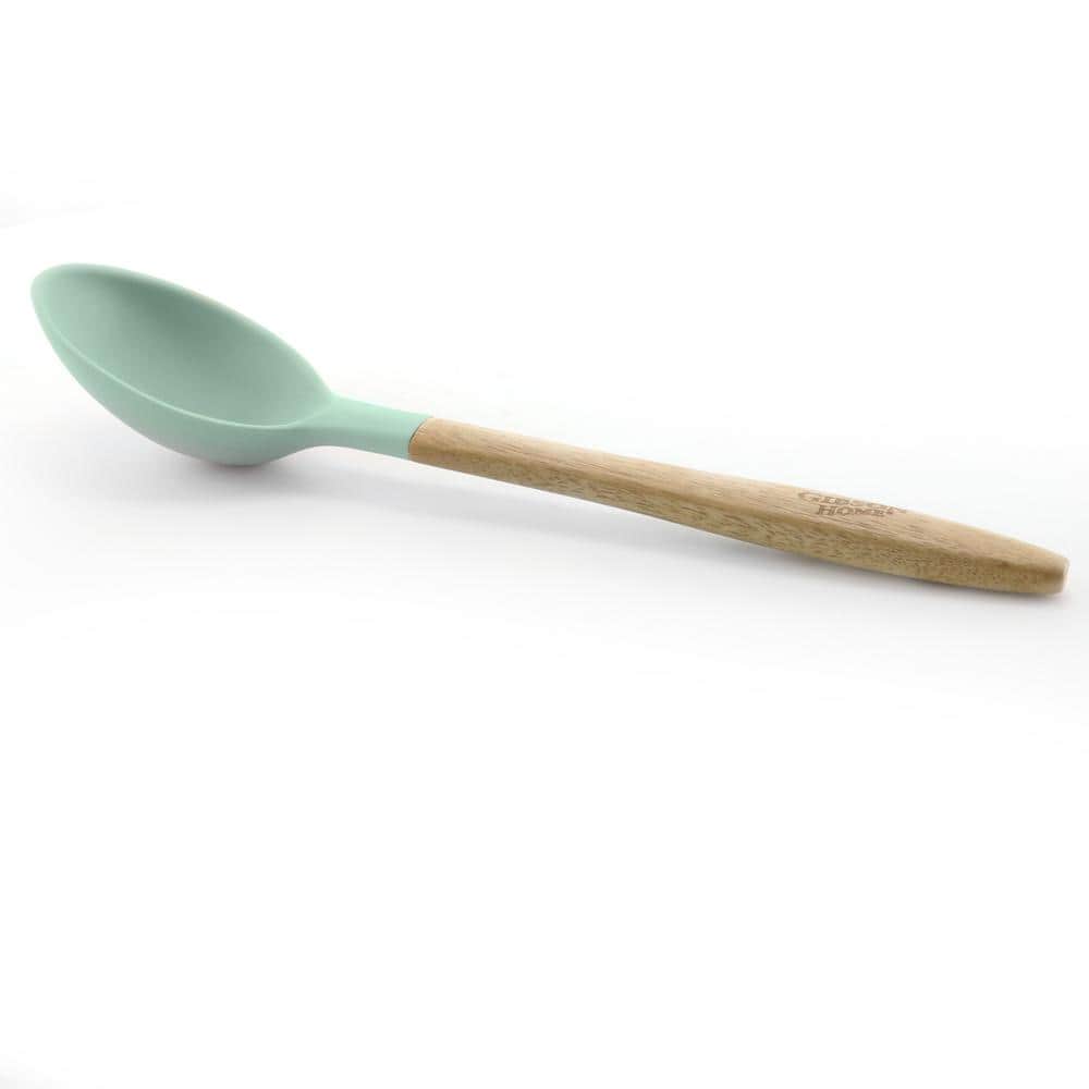 Sky Blue Aluminum Nonstick 7-Piece Cookware Set with Wooden Handles