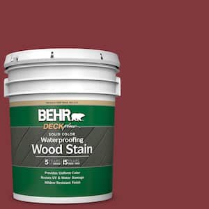 5 gal. #S140-7 Deco Red Solid Color Waterproofing Exterior Wood Stain
