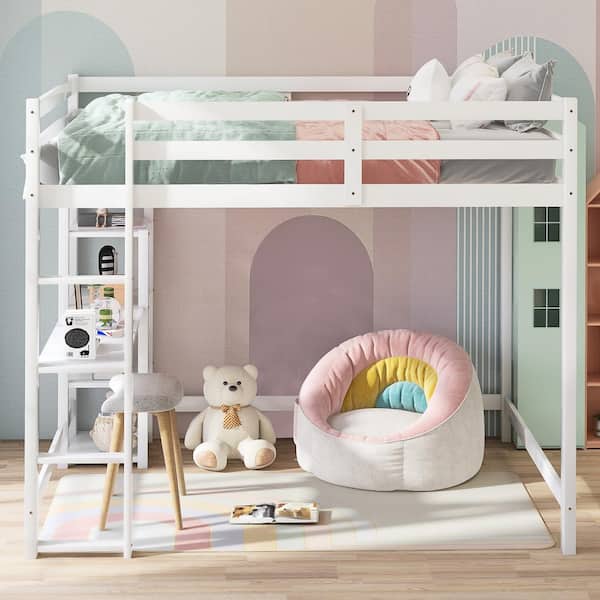 Stylish Teen Room Makeover with Loft Bed & Desk