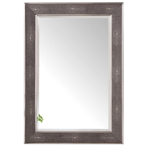 null Element 27.5 in. W x 39.50 in. H Rectangular Framed Wall Mirror in Charcoal