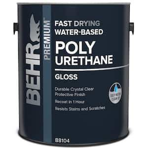 1 gal. Gloss Clear Fast Drying Water-Based Interior Polyurethane