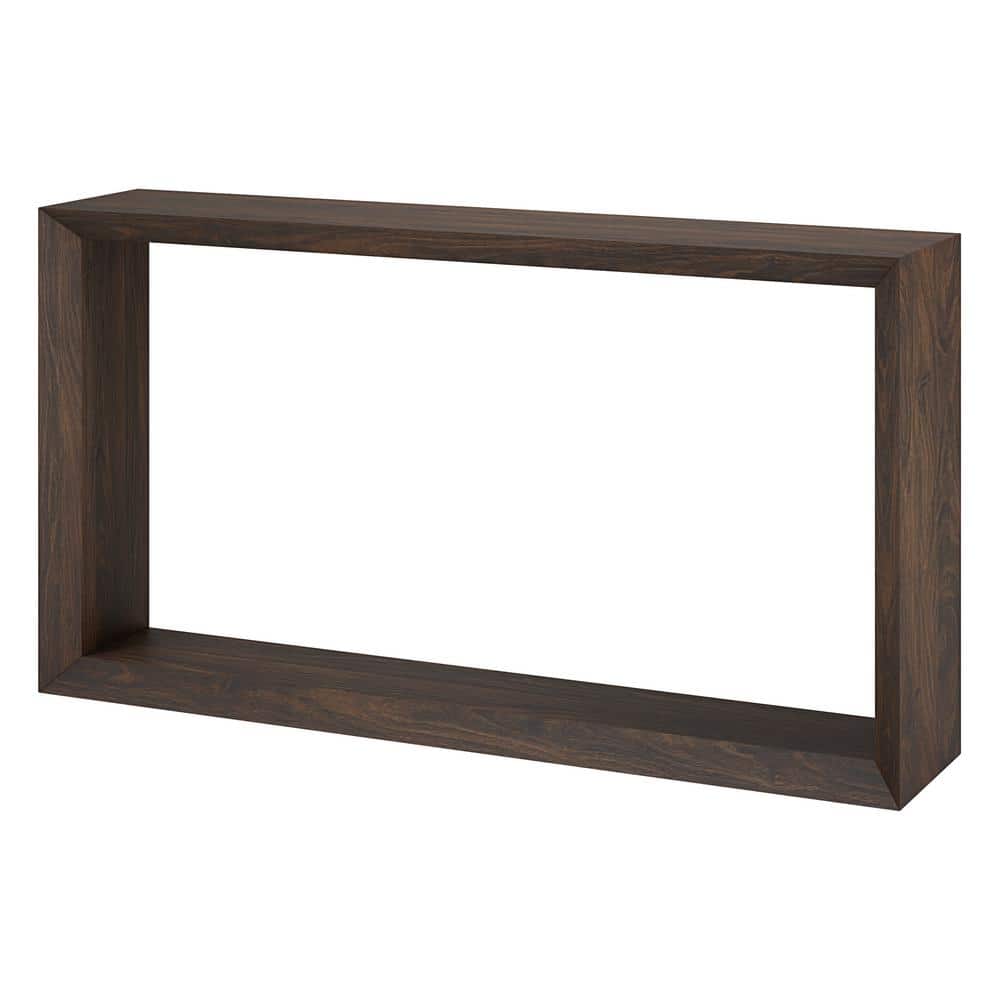 Alder Brown MDF Hallway Table with Storage