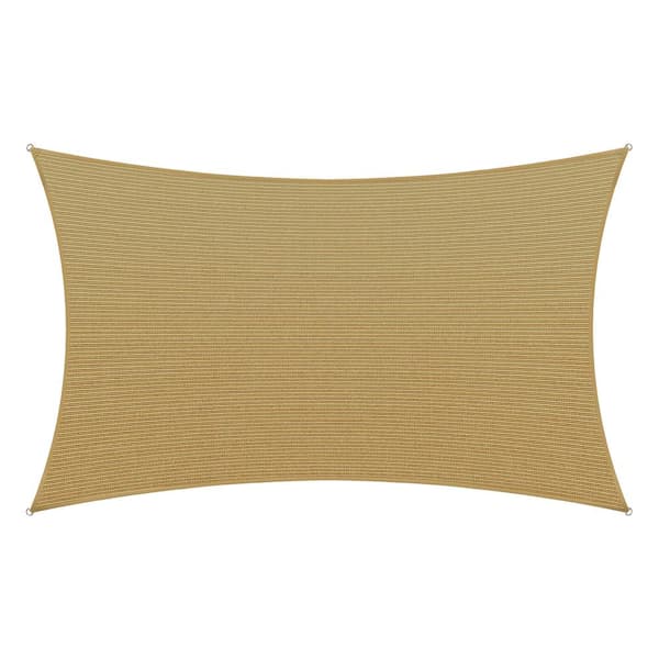 AMGO 10 ft. x 16 ft. Sand Beige Rectangle Sail