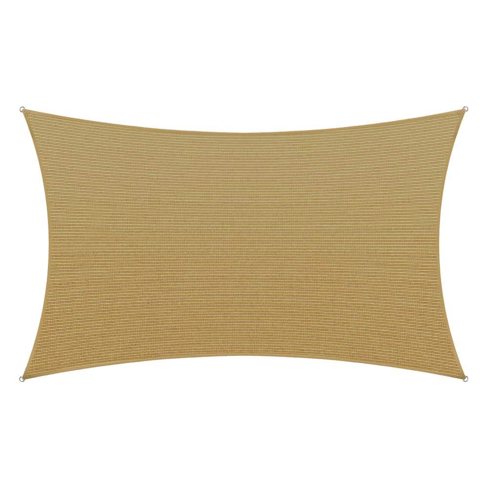 12 ft. x 16 ft. Sand Beige Rectangle Shade Sail