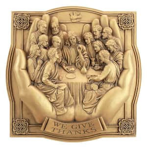 10 in. x 10 in. Giving Thanks Lord's Supper Wall Sculpture