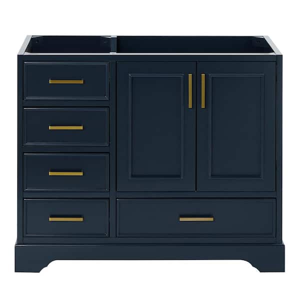 Stafford 42.75 in. W x 21.5 in. D x 34.5 in. H Bath Vanity Cabinet without Top in Midnight Blue