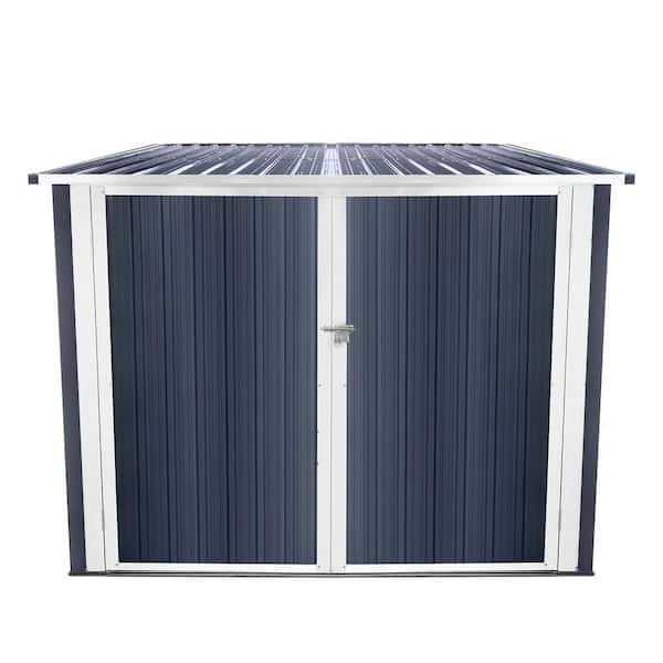 6.2 ft. W x 6.3 ft. D Outdoor Metal Storage Shed with Dedicated Bike Storage (39.06 sq. ft.)