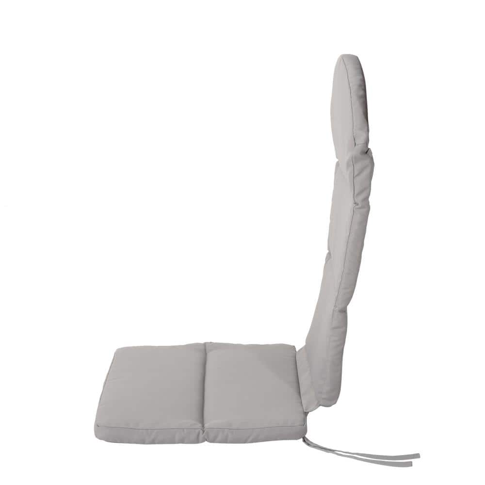 Gray Water-Resistant Polyester Adirondack Chair Cushion