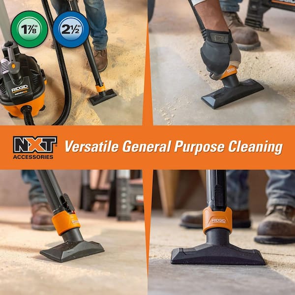 1-7/8 in. to 2-1/2 in. DA1709A NXT Dual Locking Utility Nozzle Vacuum Attachment with Shoe Kit for Wet Dry Vacs