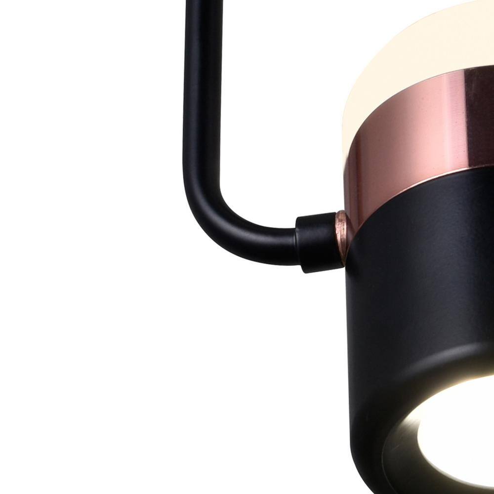 Black Glass LED Mini Pendant Light