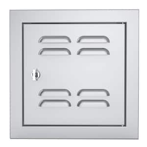 Signature Series 12 in. x 12 in. 304 Stainless Steel Right Swing Vented Door
