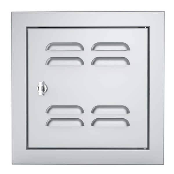 Sunstone Signature Series 12 in. x 12 in. 304 Stainless Steel Right Swing Vented Door
