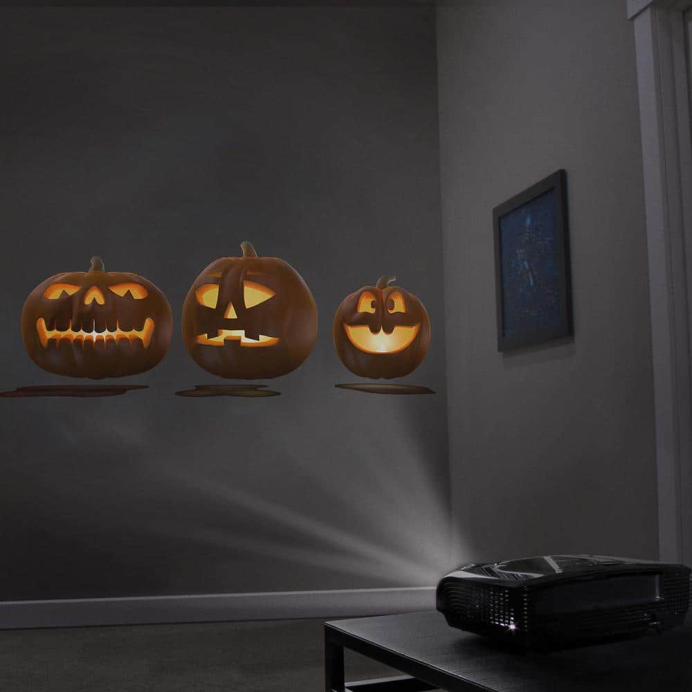 HoliScapes Multicolor Halloween USB Projector Kit with Screen