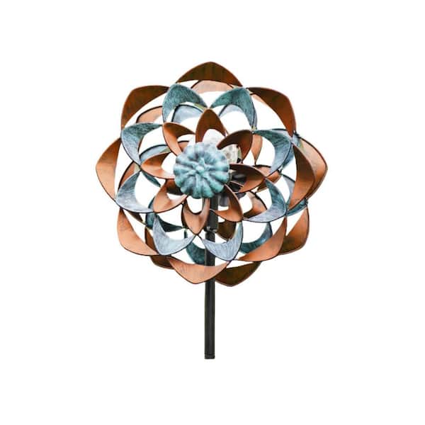 Solar Wind Spinner Light Spinners Patio Wind Sculpture 0BHXV1FRP - The ...