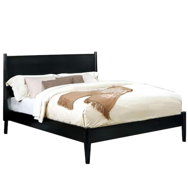 Unbranded Ernest Black Wood Frame King Platform Bed