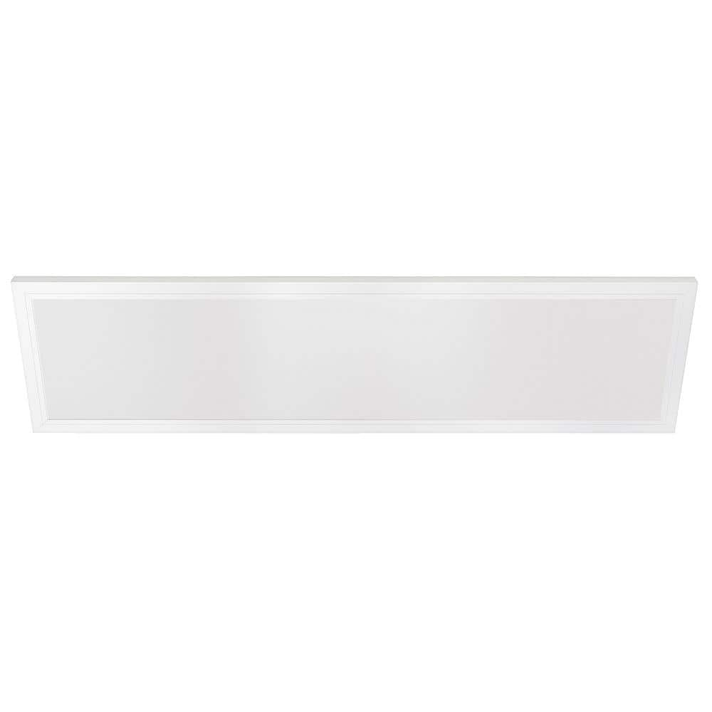 Commercial Electric 1 ft. x 4 ft. 50-Watt Dimmable White Integrated LED ...