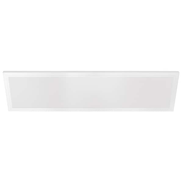 Commercial Electric 1 ft. x 4 ft. 50-Watt Dimmable White Integrated LED 4000 Lumens Flat Panel Ceiling Flush Mount with Color Change 5CCT
