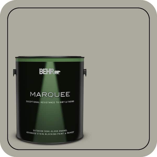 BEHR MARQUEE 1 gal. #ECC-48-1 Winter Rye Semi-Gloss Enamel Exterior Paint & Primer