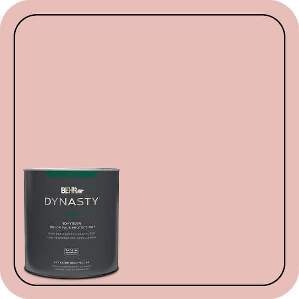 BEHR DYNASTY 1 qt. #T18-01 Positively Pink Semi-Gloss Exterior Stain-Blocking Paint and Primer