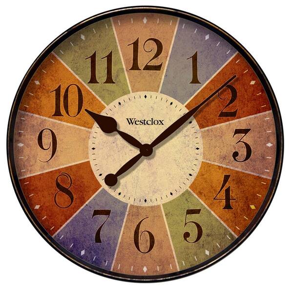 Westclox 12 in. Multicolor Novelty Wall Clock 32897 - The Home Depot