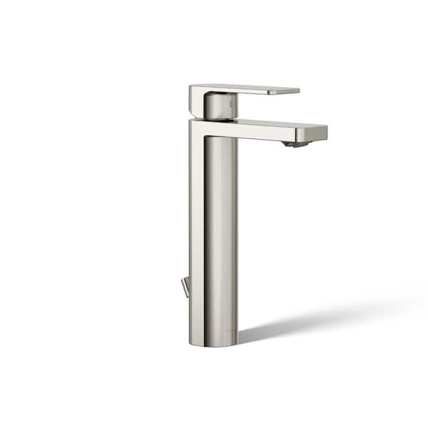 KOHLER Parallel Tall Single-Handle Single Hole 1.2 GPM Bathroom Sink Faucet in Vibrant Polished Nickel