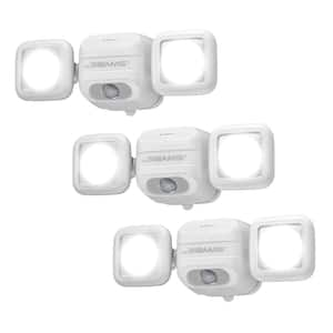 NetBright Networked 140 Degree White Outdoor Wireless Motion Sensing Integrated LED Flood Light (3-Pack)