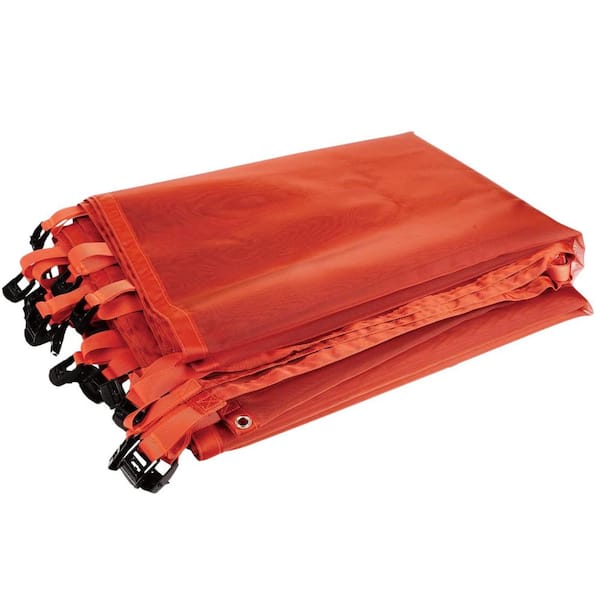 Industrial-Strength Scaffold Safety Debris Netting 20 ft. High-Strength HDPE Pump Jack Guard Rail Protection